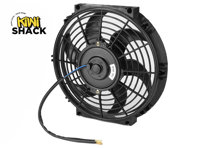 Car cooling fan with cable on a white background, branded with 'Kiwi Shack'.