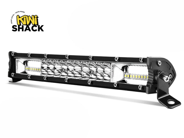 LED light bar with Kiwi Shack logo on a white background