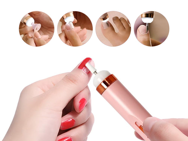 Cordless Electric Nail Drill - 5-in-1 Nail File & Polisher