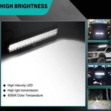 LED light bar with high brightness features and applications on a white background