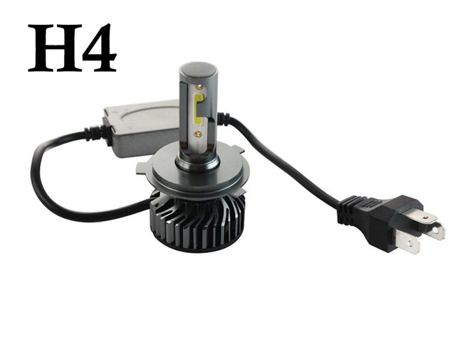 H4 headlight bulb and converter kit on a white background