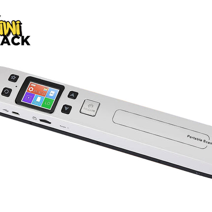 Portable scanner with digital display on a white background, branded as Kiwi Shack.