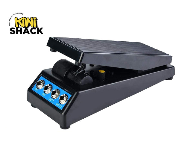 Dual Channel Volume Pedal | Passive Stereo Guitar Volume Effect Pedal with Amplitude Adjust Knob for Live & Studio