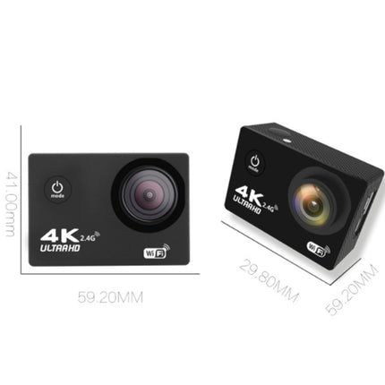 Two black action cameras with '4K Ultra HD' branding on a white background
