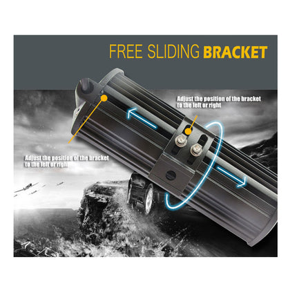 Free sliding bracket with instructions on a scenic background
