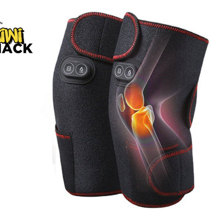 Black knee brace with digital display and Kiwi Shack logo on a white background