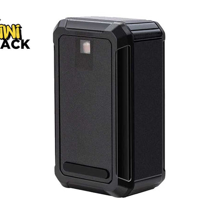 A compact black electronic device with a rugged, rectangular enclosure and a small camera or sensor window near the top, featuring a "Kiwi Shack" logo in the top left corner.