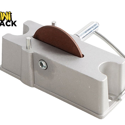 Woodworking tool with sandpaper on a white background, branded 'Kiwi Shack'.