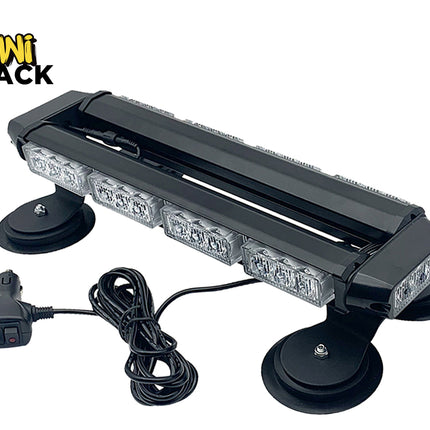 LED light bar with suction cups and power cable on a white background, branded 'Kiwi Shack'.