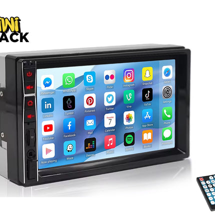 Car Stereo Bluetooth 7" - Touchscreen MP5 Player Radio| 1080P Mirror Link Handsfree USB AUX SD Steering Wheel Control