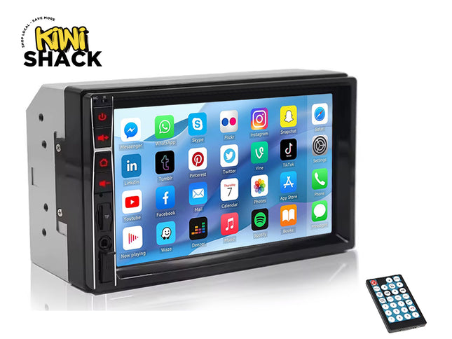 Car Stereo Bluetooth 7" - Touchscreen MP5 Player Radio| 1080P Mirror Link Handsfree USB AUX SD Steering Wheel Control