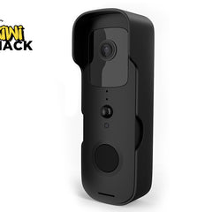 Black camera device with 'Kiwi Shack' logo on a white background