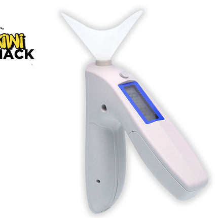 Digital thermometer with a digital display on a white background, branded with 'Kiwi Shack'.