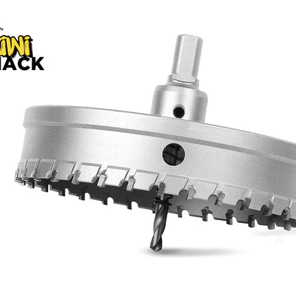 Metal drill bit with a white background and 'Kiwi Shack' branding.