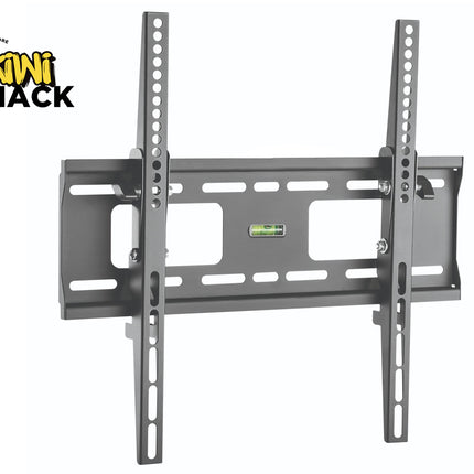 TV wall mount with Kiwi Shack logo on a white background