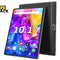 Kiwi Shack 10.1-inch Android tablet with HD display, multi-app home screen, and sleek dark metal housing.