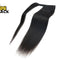 Black hair extension on a white background with 'Kiwi Shack' branding.