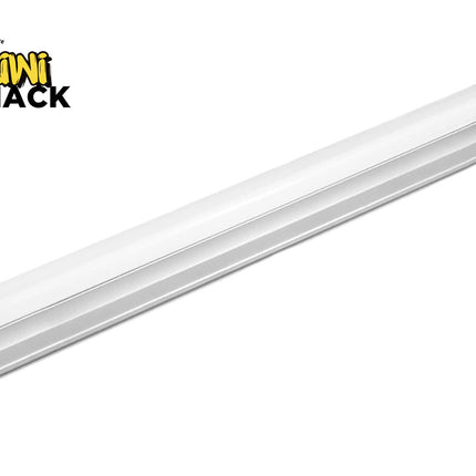 A long, slim white LED tube light fixture with an aluminum housing, featuring the "Kiwi Shack" logo in the top-left corner.