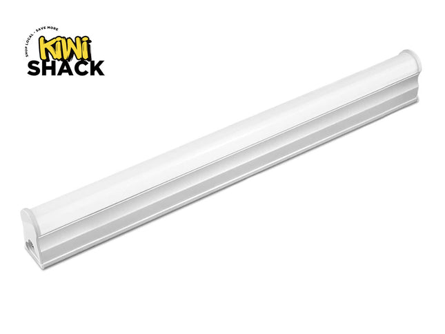 A long, slim white LED tube light fixture with an aluminum housing, featuring the "Kiwi Shack" logo in the top-left corner.