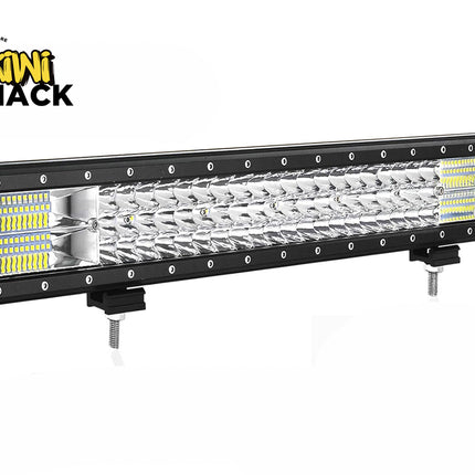 LED light bar with Kiwi Shack logo on a white background