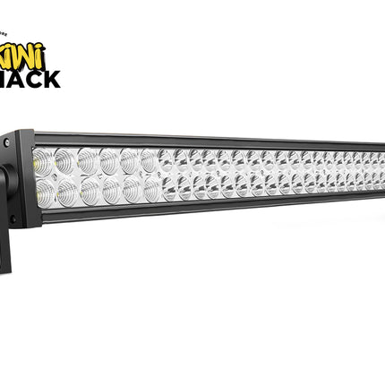 LED light bar with Kiwi Shack logo on a white background