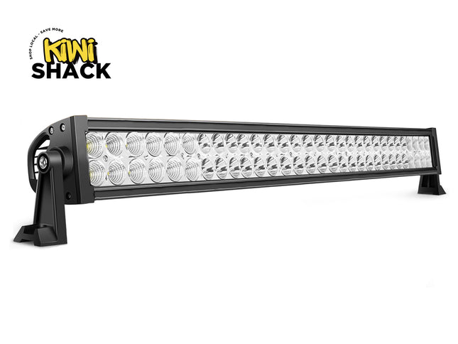 LED light bar with Kiwi Shack logo on a white background