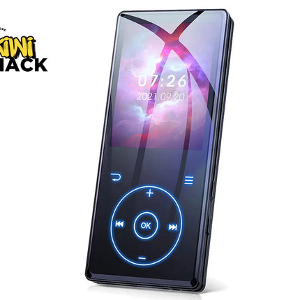 Bluetooth MP3 Player 32GB - 2.4" Touchscreen HiFi Metal| FM Radio Voice Recorder Speaker E-book Pedometer 60H Playtime