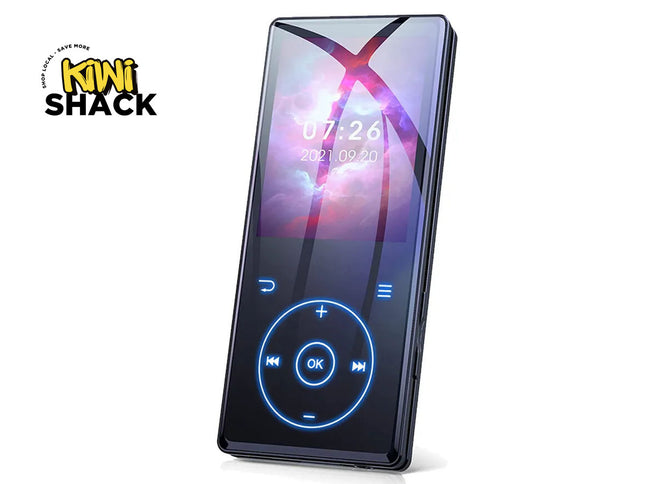Bluetooth MP3 Player 32GB - 2.4" Touchscreen HiFi Metal| FM Radio Voice Recorder Speaker E-book Pedometer 60H Playtime