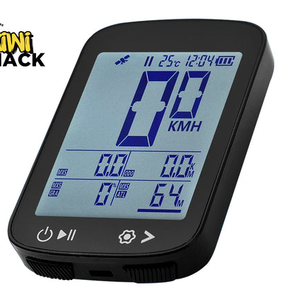 GPS Bike Computer Wireless 5-Star Positioning IP67 Waterproof, 2.4" Anti-Glare LCD, Tracks Speed Altitude Slope and Distance, 700mAh Battery