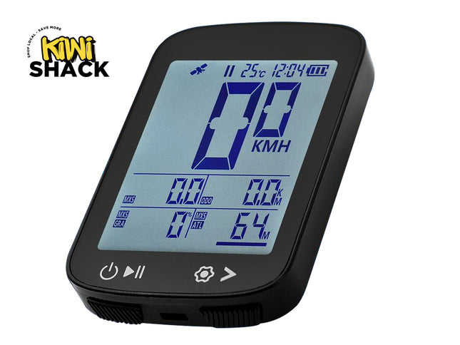 GPS Bike Computer Wireless 5-Star Positioning IP67 Waterproof, 2.4" Anti-Glare LCD, Tracks Speed Altitude Slope and Distance, 700mAh Battery