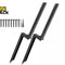 Kiwi Shack heavy-duty black textured steel specialty mounting brackets and hardware kit.