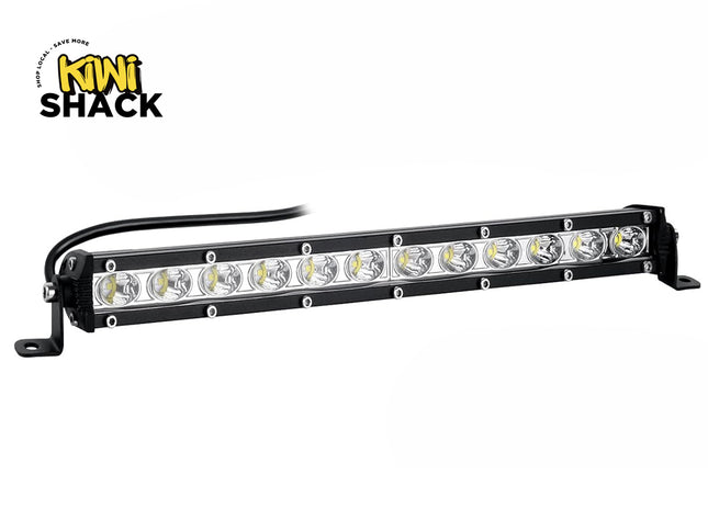LED light bar with Kiwi Shack logo on a white background