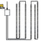A diagram showing a connected layout of flexible LED strip lights wired to a central power controller unit, featuring a "Kiwi Shack" logo in the top left corner.