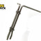 Two parallel metal tuning rods or adjustment tools bound together with adjustable clamps, set against a plain background with the "Kiwi Shack" logo in the top left corner.
