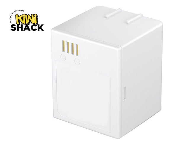 White electronic device with 'Kiwi Shack' branding on a white background
