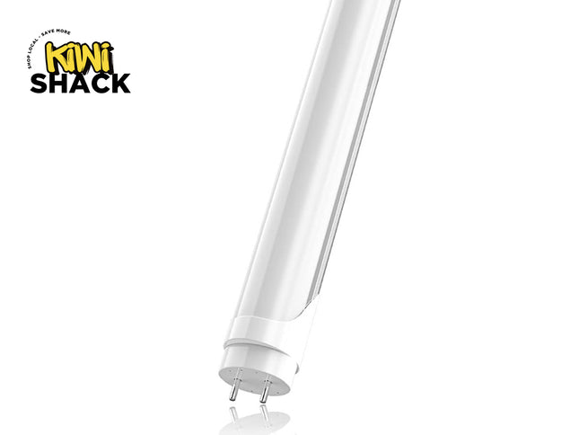Kiwi Shack energy-efficient LED tube light replacement lamp with standard bi-pin base.