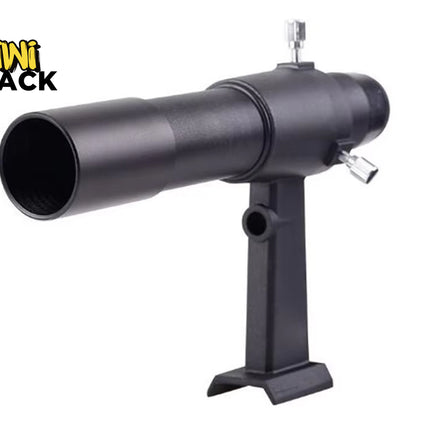 Black telescope on a white background with 'Kiwi Shack' branding.