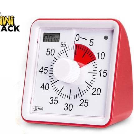 Kiwi Shack 60-minute visual countdown timer and time management clock for kids and productivity.