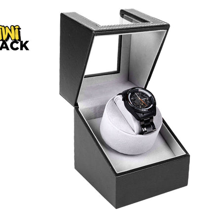 Watch in a black box with 'Kiwi Shack' branding on a white background