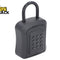 A black electronic keypad security lock with a U-shaped shackle, shown on a white background with a Kiwi Shack logo in the top-left corner.