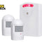 Kiwi Shack wireless home security motion sensor driveway alarm system with dual infrared sensors and alert receiver.
