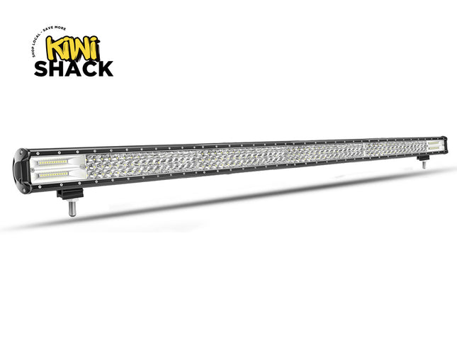 LED light bar with Kiwi Shack logo on a white background