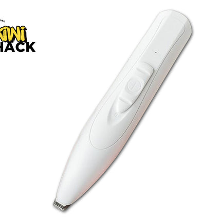 White electronic device with 'Kiwi Shack' logo on a white background