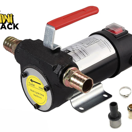 Pump with accessories on a white background, featuring Kiwi Shack branding.