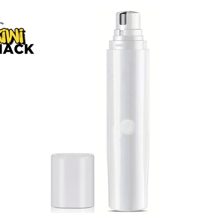 White electronic device with a silver top on a white background, branded with 'Kiwi Shack'.