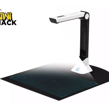 Document camera with a reflective surface on a white background, branded 'Kiwi Shack'.
