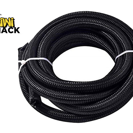 A coiled black rope or cord secured with a white tie-wrap, shown on a plain white background with the Kiwi Shack logo in the top-left corner.