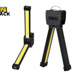 Kiwi Shack portable multi-functional COB LED work light and tripod camping lantern.