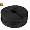 Kiwi Shack detachable round patio umbrella weight bag, weather-resistant cantilever base weight with carry handles.