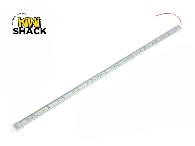 LED strip light with 'Kiwi Shack' logo on a white background